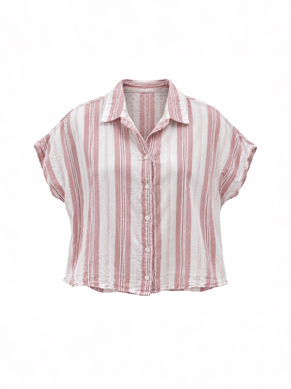 ❁ 3/$15 ❁ Dynamite Pink Striped Button-Up Top | Size Small